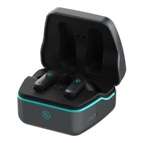 Porodo Gaming PDX419 - Ultra Low-Latency Wireless Earbuds with Dual Mic ENC and RGB Lights - Black
