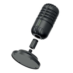 A Photo Of Porodo Gaming Basic Cardioid Microphone with Fixed Stand – Black