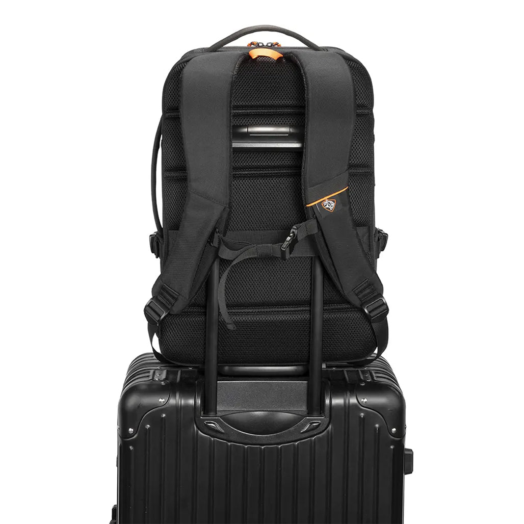 A Photo Of Porodo Gaming PS5 Storage & Laptop Backpack – Water-Resistant Travel Bag with Type-C PD 40W Charging Port
