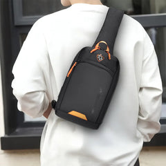 A Photo Of Porodo Gaming Crossbody Bag – Water-Resistant, PD 40W Fast Charging, Secure Storage – Black