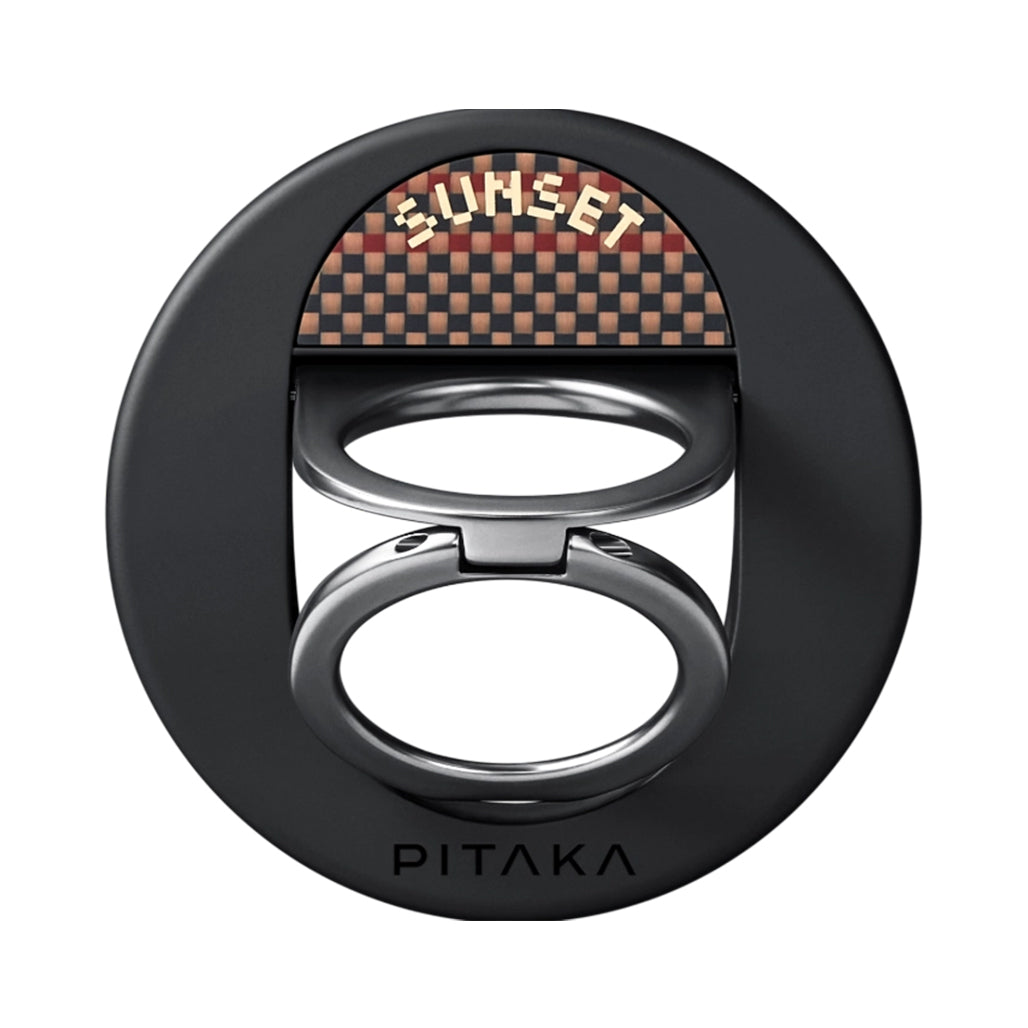 A Photo Of Pitaka MagEZ Grip3 - Slim 4.3mm Double-Ring Design | Gray/Black