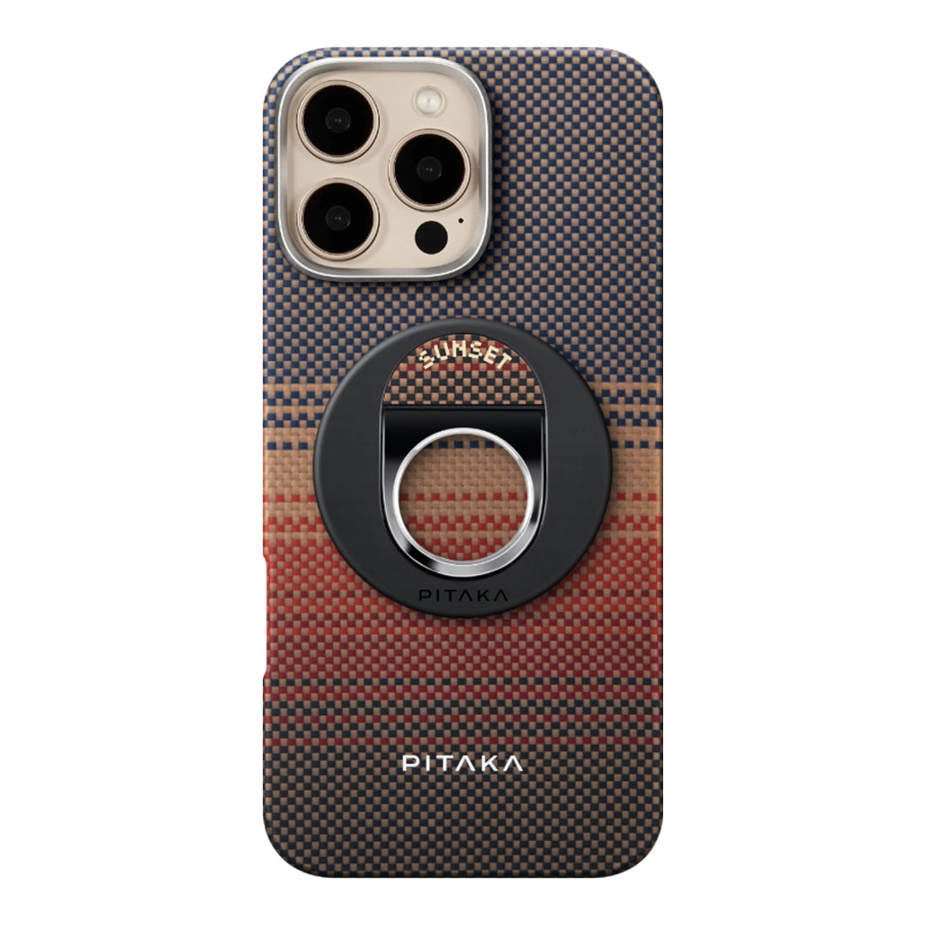 A Photo Of Pitaka MagEZ Grip3 - Slim 4.3mm Double-Ring Design | Gray/Black