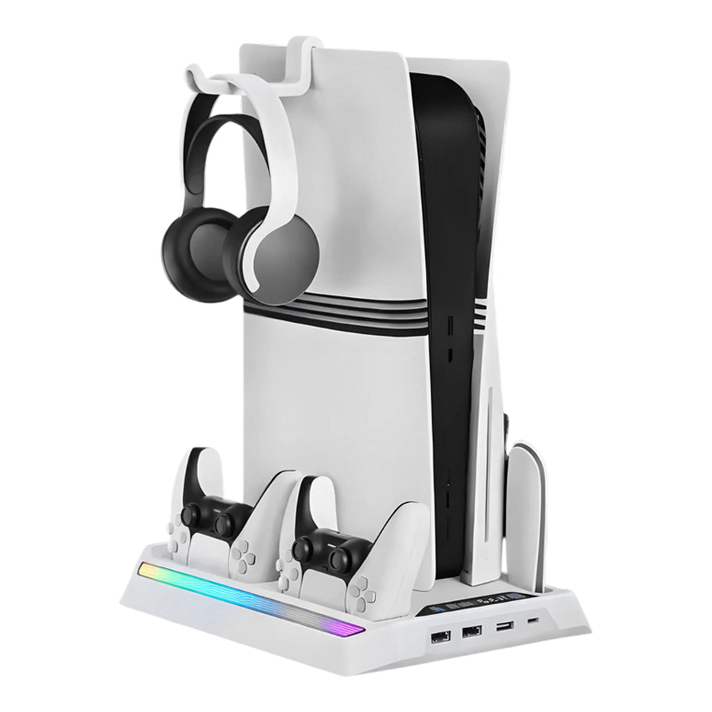 A Photo Of PLAYX Multi-Function Cooling Fan Vertical Stand Charging Dock for PS5