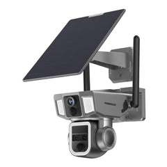 A Photo Of Powerology 4G/WiFi 360° Dual Lens Outdoor Camera - Black