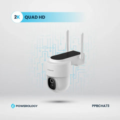 A Photo Of Powerology Built-In Solar Pan & Tilt Outdoor Camera