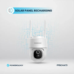 A Photo Of Powerology Built-In Solar Pan & Tilt Outdoor Camera