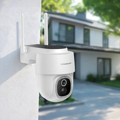 A Photo Of Powerology Built-In Solar Pan & Tilt Outdoor Camera