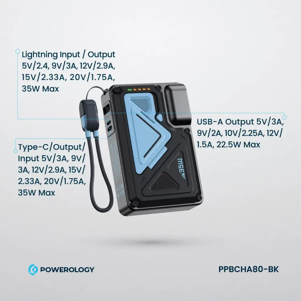 A Photo Of Powerology 10000mAh Wall Charger MagSafe Power Bank