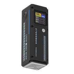 A Photo Of Powerology 27000mAh 140W PD Smart Display Power Bank – USB-C & USB-A Ports, Fast Laptop Charging, Compact Travel Battery Pack – Black