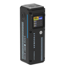 A Photo Of Powerology 27000mAh 140W PD Smart Display Power Bank – USB-C & USB-A Ports, Fast Laptop Charging, Compact Travel Battery Pack – Black