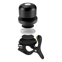 Powerology Bicycle & Scooter Bell With Airtag Mount - Black