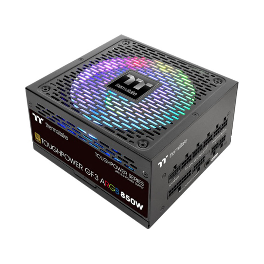 A Photo Of Thermaltake Toughpower GF3 ARGB 850W Gold - TT Premium Edition with Addressable RGB Fan, PCIe Gen 5.0 Ready, and 80 PLUS Gold Efficiency