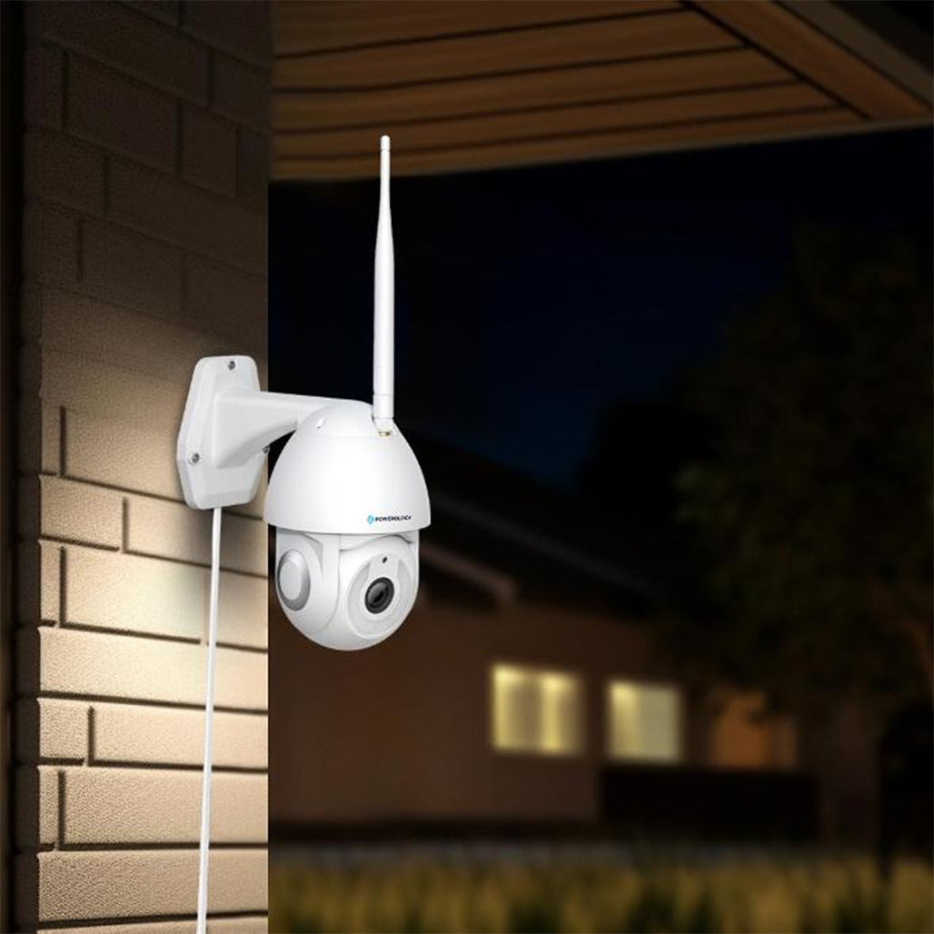 A Photo Of Powerology 4G Outdoor Camera with Motion Detection & Full-Color Night Vision