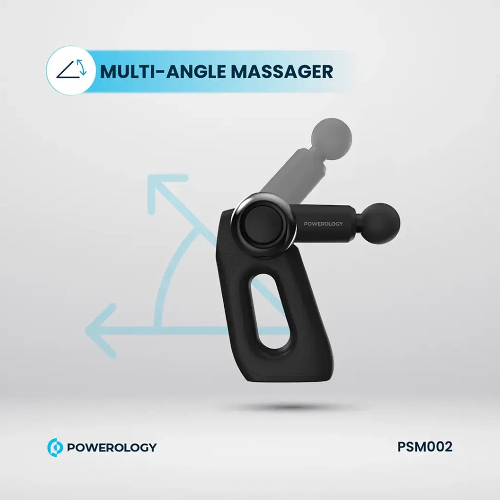 A Photo Of Powerology Full-Body Massage Gun – Deep Tissue Percussion Massager for Muscle Recovery & Pain Relief
