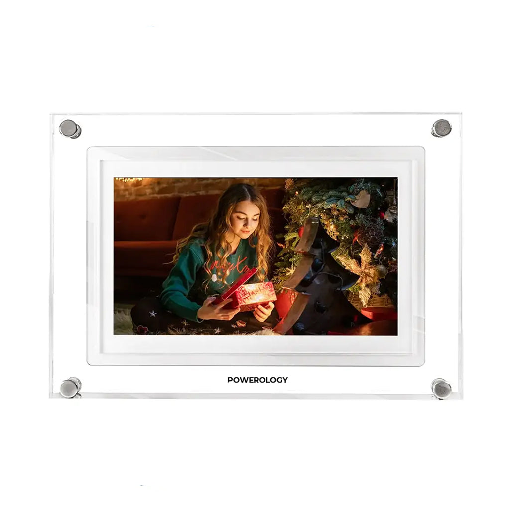 A Photo Of Powerology 7'' Smart Frame Digital Photo Display - White