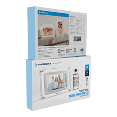 A Photo Of Powerology 7'' Smart Frame Digital Photo Display - White
