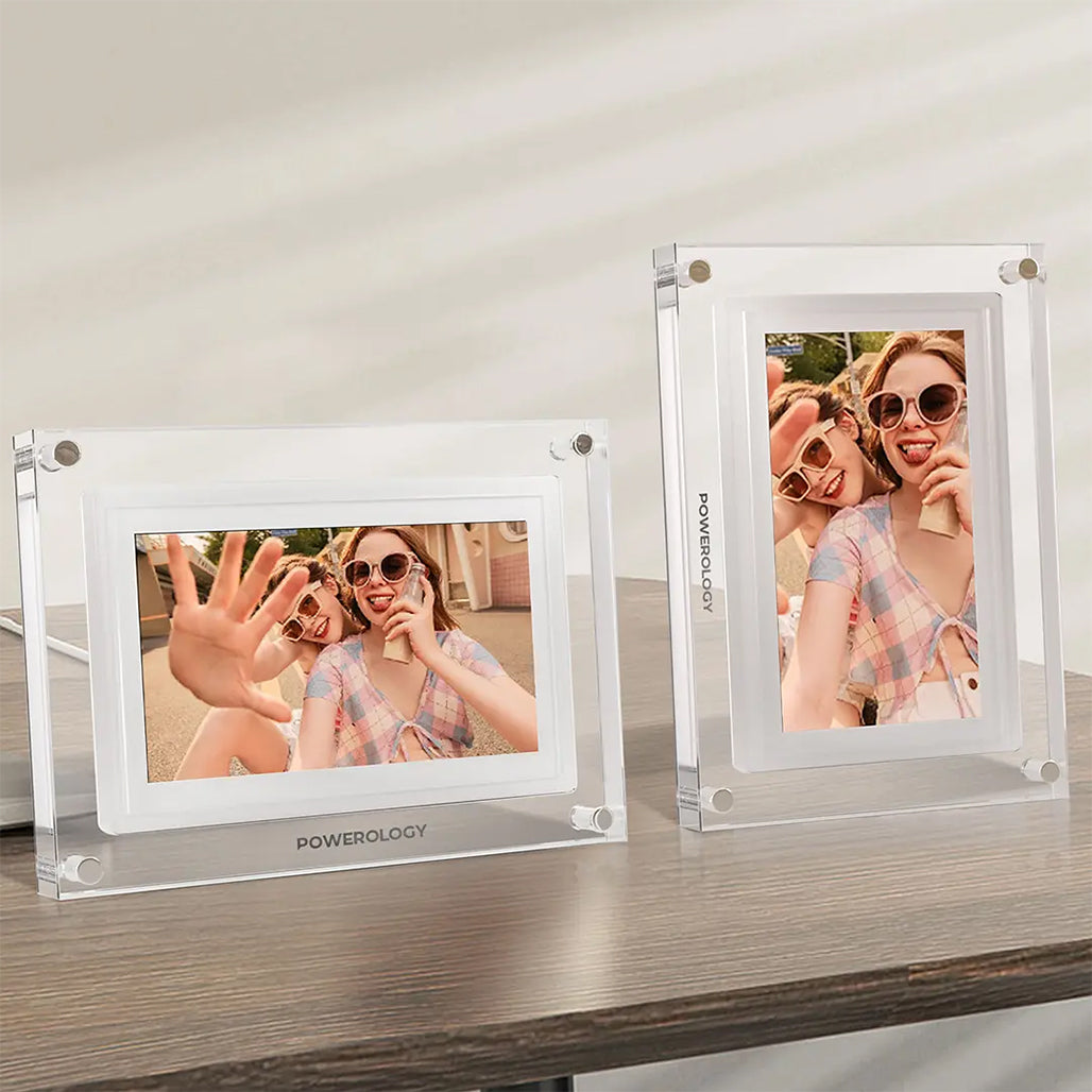 A Photo Of Powerology 10'' Smart Frame Digital Photo Display - White