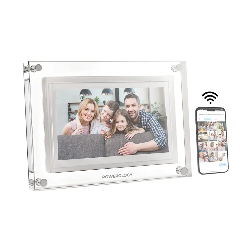 A Photo Of Powerology 10'' Smart Frame Digital Photo Display - White