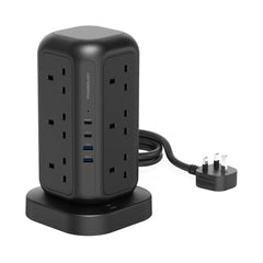 A Photo Of Powerology 12 Socket Multi-Port Tower Hub Extension
