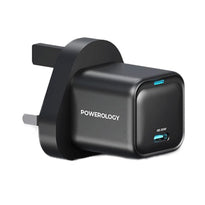Powerology Ultra-Compact GaN Charger - Black-20w