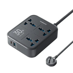 A Photo Of Powerology Power Strip 3250W 3AC - Black