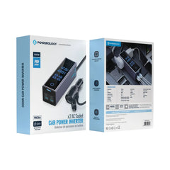 A Photo Of Powerology 2AC Socket Car Power Inverter - Gray