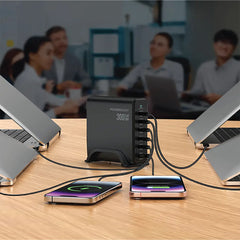 A Photo Of Powerology Volt-X GaN 300W Smart Desktop Charger - Black