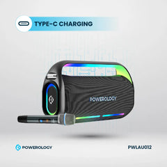 A Photo Of Powerology Deep Bass Party Speaker - Black