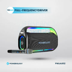 A Photo Of Powerology Deep Bass Party Speaker - Black