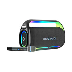 A Photo Of Powerology Deep Bass Party Speaker - Black
