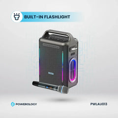 A Photo Of Powerology Karaoke Party Speaker - Silver
