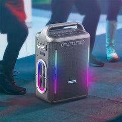 A Photo Of Powerology Karaoke Party Speaker - Silver