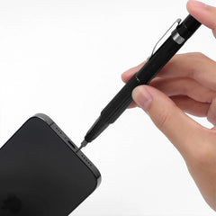 A Photo Of Pen Type Screwdriver 13 IN 1 - Compact, Portable, and Magnetic Black Tool Set
