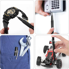 A Photo Of Pen Type Screwdriver 13 IN 1 - Compact, Portable, and Magnetic Black Tool Set