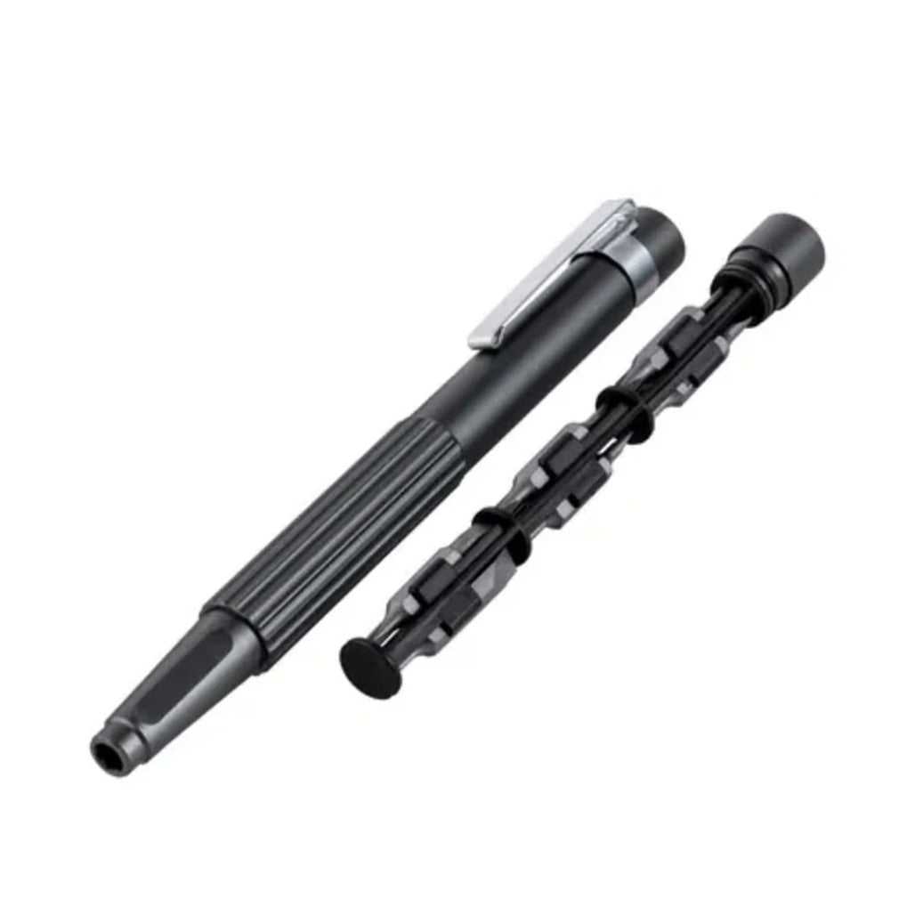 A Photo Of Pen Type Screwdriver 13 IN 1 - Compact, Portable, and Magnetic Black Tool Set