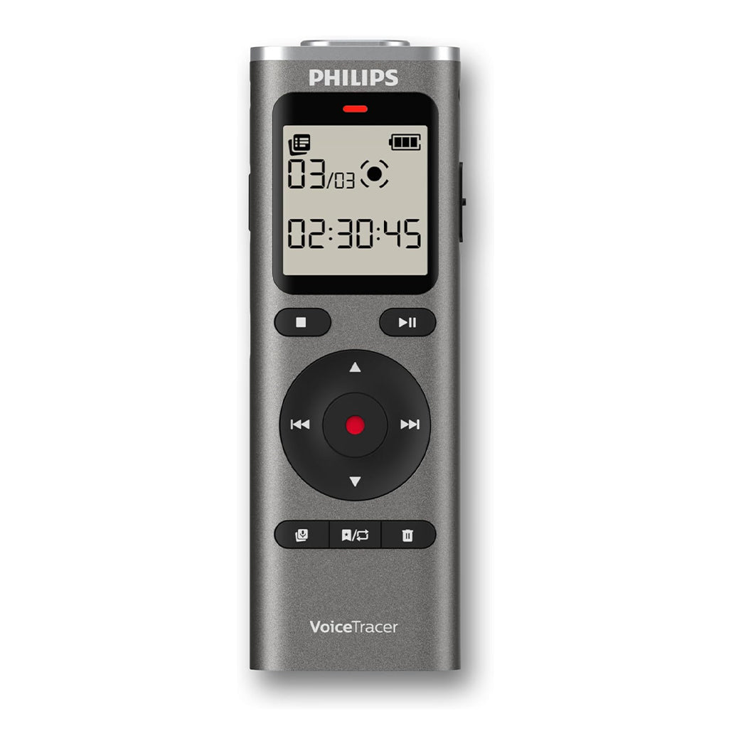 A Photo Of Philips DVT1170 VoiceTracer Audio Recorder with 360° Microphone
