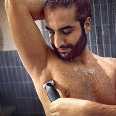 A Photo Of Philips Bodygroom Series 5000 Showerproof Trimmer for Men – Full-Body and Groin Hair Grooming with Back Attachment