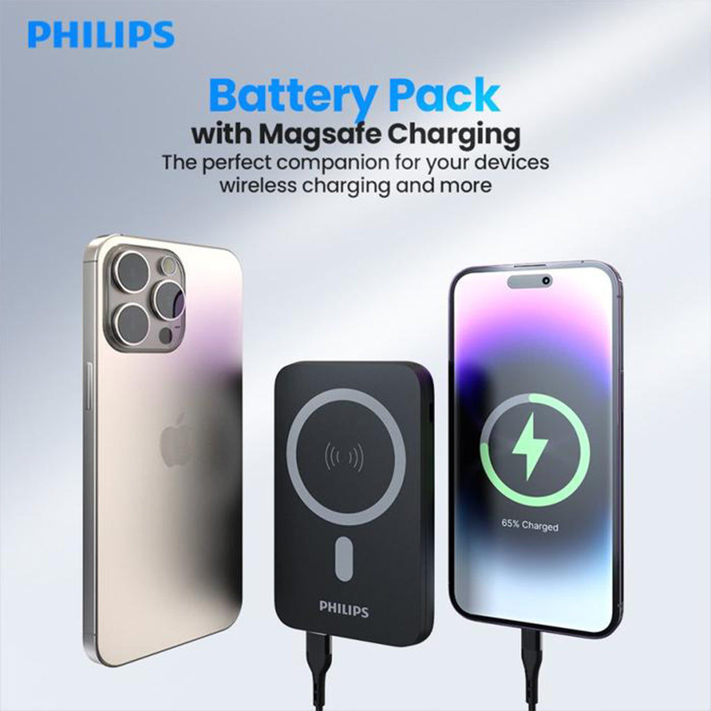 A Photo Of Philips Magnetic Wireless Power Bank with Stand