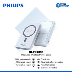A Photo Of Philips Magnetic Wireless Power Bank with Stand