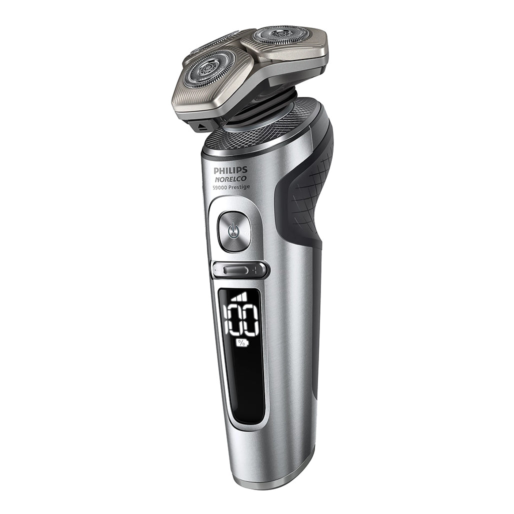 A Photo Of Philips Norelco S9000 Prestige Wet & Dry Electric Shaver with SenseIQ – Skin-Level Precision Shaving for Sensitive Skin