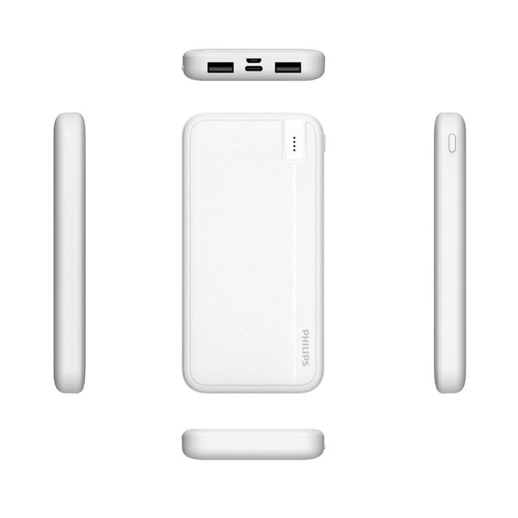 A Photo Of Philips Power Bank Fast Charging Dual Port With Advanced Safety Protection