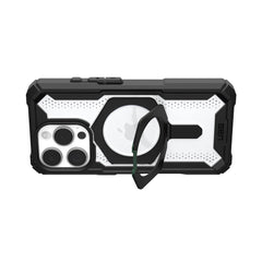 A Photo Of UAG Plasma XTE iPhone 16 Pro Case - Black/Clear | Durable, MagSafe-Compatible Case with Kickstand and 20 ft Drop Protection