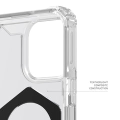 A Photo Of UAG Plasma XTE iPhone 16 Pro Max Case - Clear/Titanium | Ultimate Drop Protection, MagSafe Compatibility, and Metal Kickstand