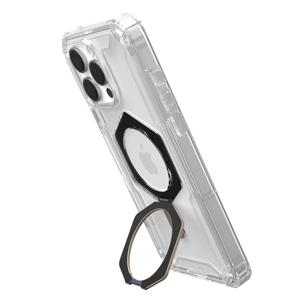 A Photo Of UAG Plasma XTE iPhone 16 Pro Max Case - Clear/Titanium | Ultimate Drop Protection, MagSafe Compatibility, and Metal Kickstand