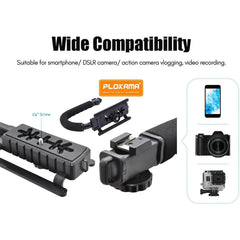 A Photo Of Plokama PK-777 - 5-in-1 Smartphone Video Rig Kit with Microphone, LED Light & Tripod