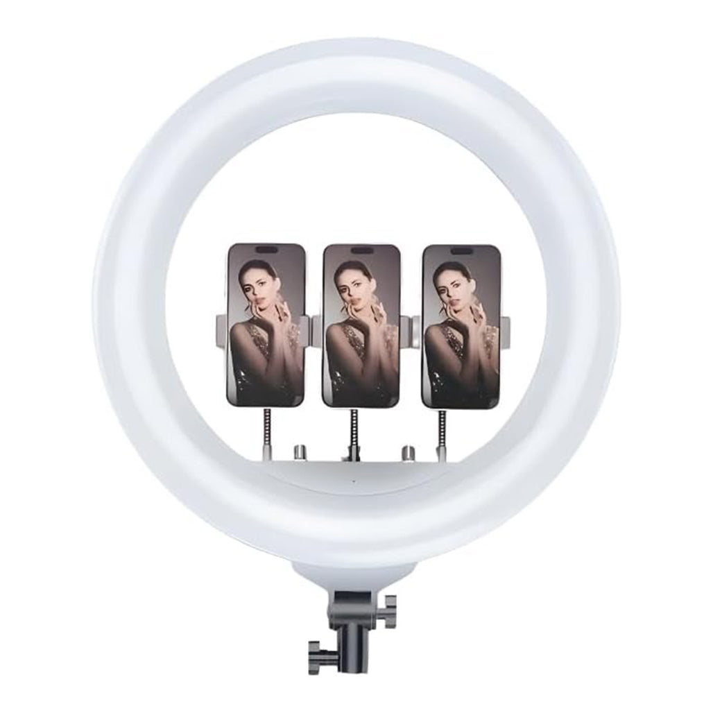 A Photo Of Plokama Live-R45 - 45cm Ring Light with Stand Mounts