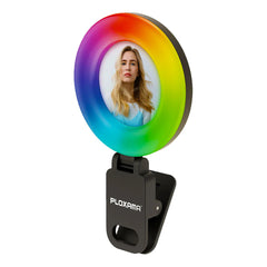 A Photo Of Plokama U20 PRO RGB Phone Clip LED Selfie Ring Light