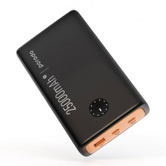 A Photo Of Porodo 25000mAh Compact Power Bank With USB-A QC3.0 & Dual USB-C PD With Type-C To Type-C Cable