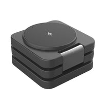 Porodo 3-in-1 MagSafe Wireless Foldable Fast Charger 15W - Multi-Device Charging Station for iPhone, Apple Watch, and AirPods