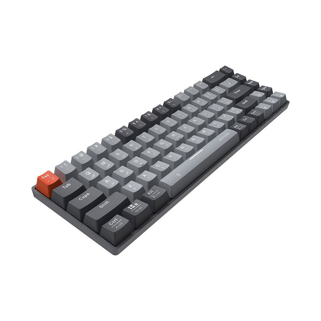 A Photo Of Porodo 68-Keys Wireless Mechanical Keyboard (English/Arabic)